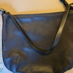 Coach Brown Shoulder Bag with Structured Design